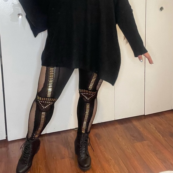 Pants - Aztec beaded leggings